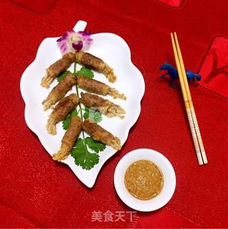 Beef Beef Enoki Mushroom Flavored Roll recipe