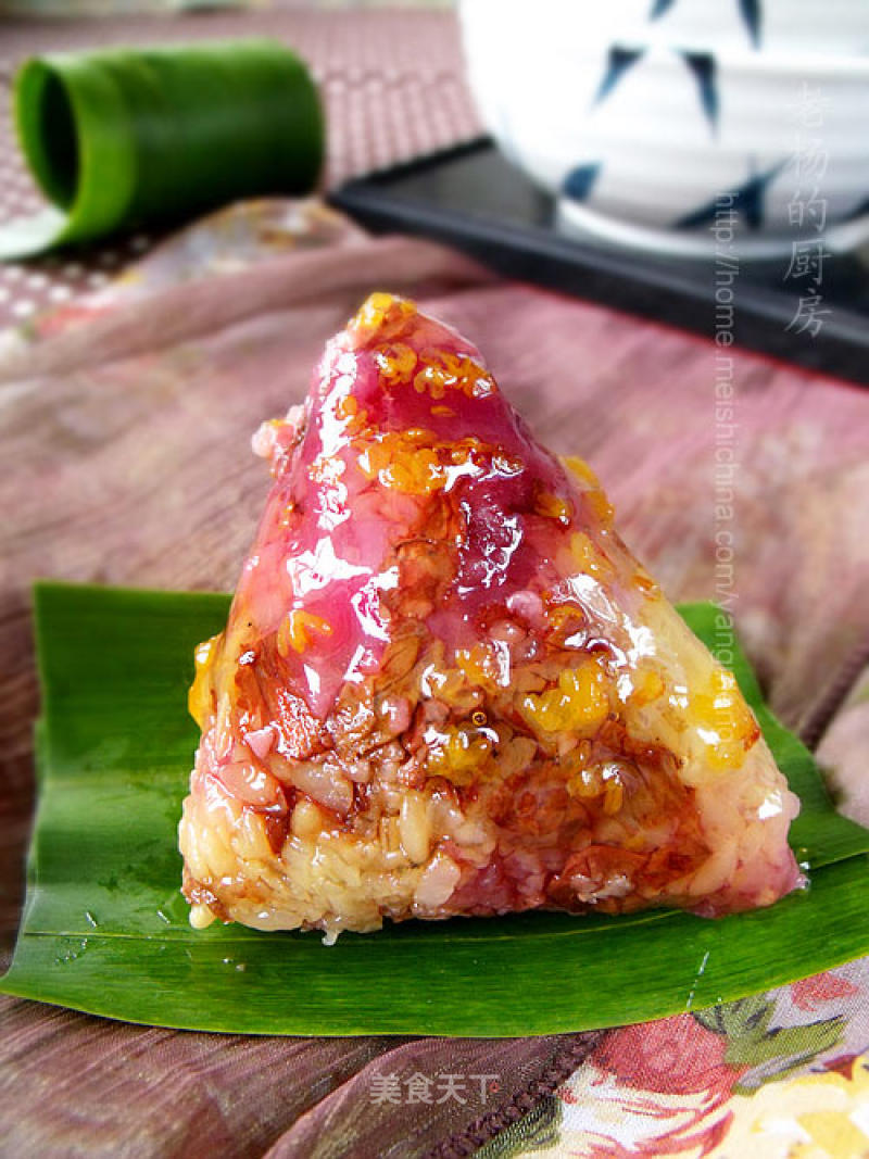 【a Touch of Gorgeousness】purple Sweet Potato and Raisin Rice Dumpling recipe