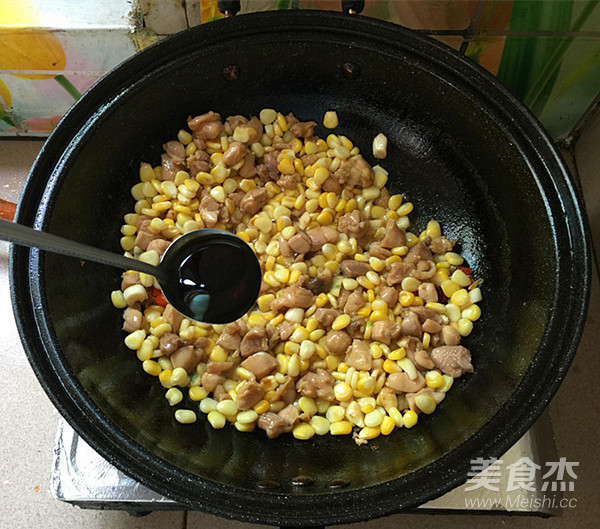 Corn Chicken with Oyster Sauce recipe