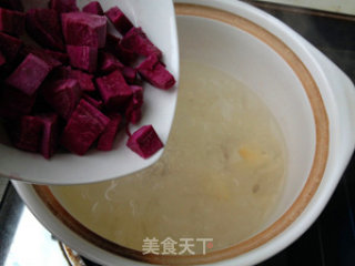 Purple Sweet Potato and Tremella Soup recipe