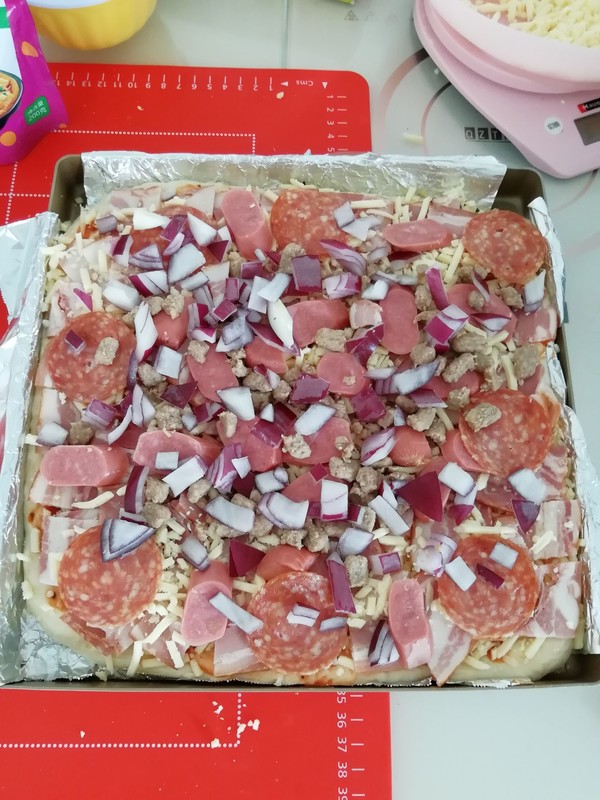 Bacon Cheese Pizza recipe
