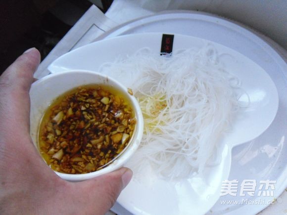 Steamed Shrimp with Garlic Oil Vermicelli recipe