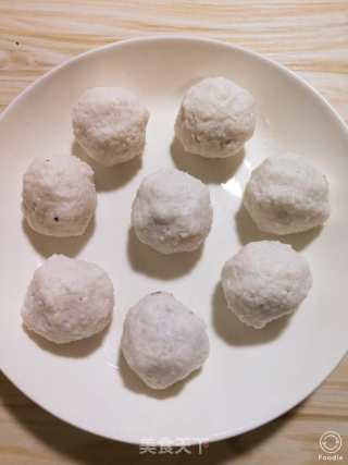 Crystal Clear, Soft and Soft "sago Purple Sweet Potato Ball" recipe