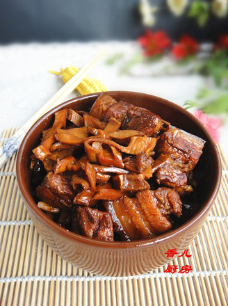 Braised Pork Belly and Dried Bamboo Shoots recipe