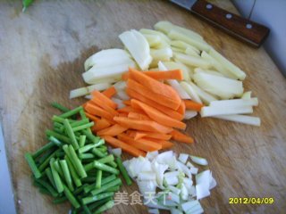 Potato Chips Fried Garlic Moss recipe