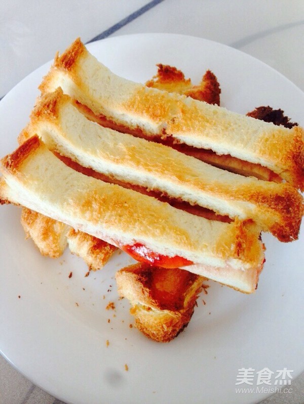 Baked Toast Sticks with Strawberry Jam recipe