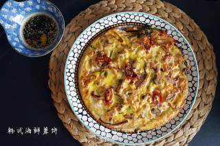 Korean Seafood Scallion Pancake recipe