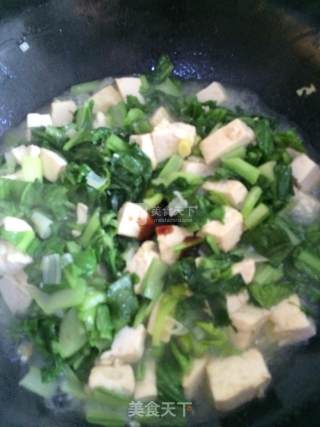 Stir-fried Tofu with Chinese Cabbage recipe