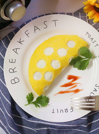 Polka Dot Omelet Rice recipe