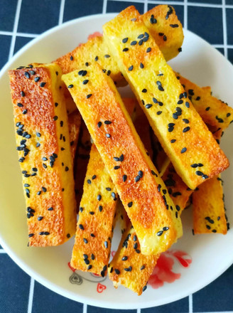Golden Toast Sticks with Hard Vegetables for New Year's Eve Dinner recipe