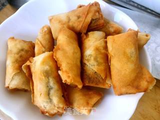 Crispy Fried Bean Paste Spring Rolls recipe