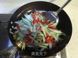 Stir-fried Hot and Sour Winter Melon Peel recipe