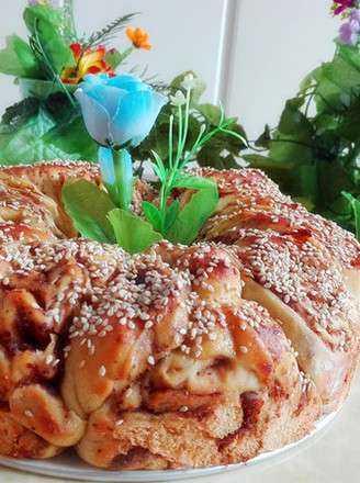 Red Date Round Mold Flower Shaped Bread recipe