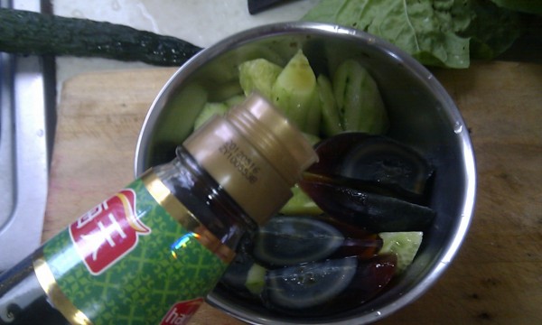 Preserved Egg with Cucumber recipe