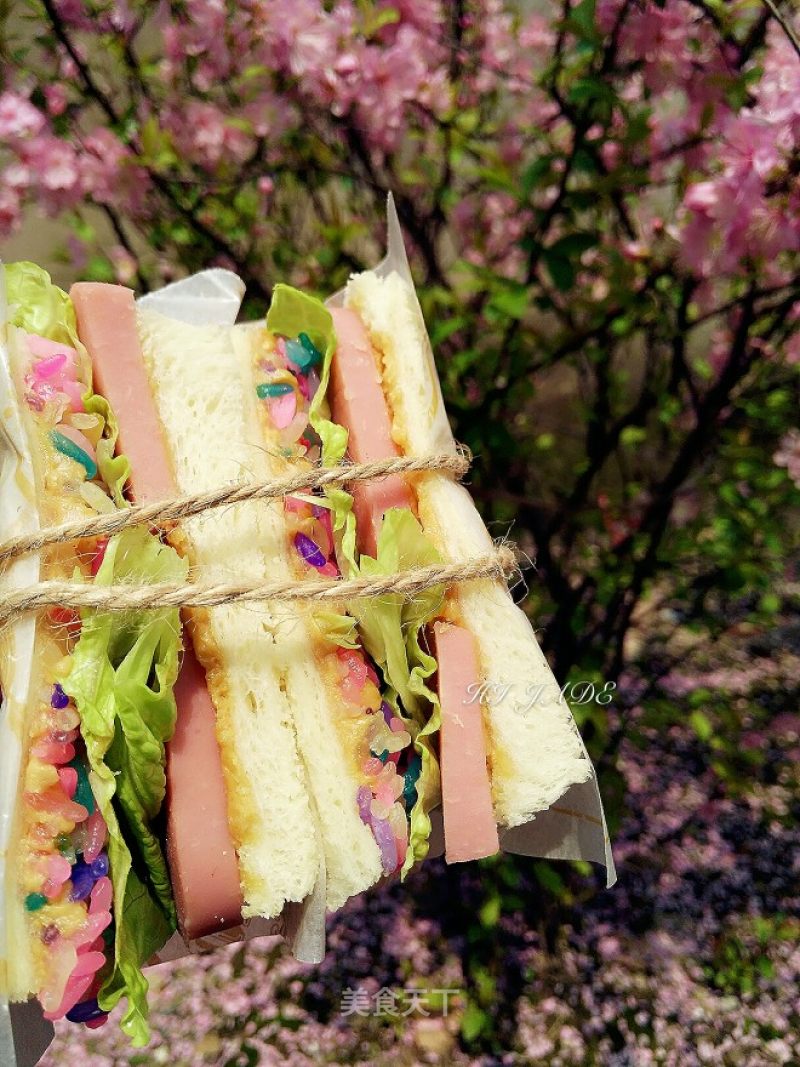 Flower Rice Sandwich recipe