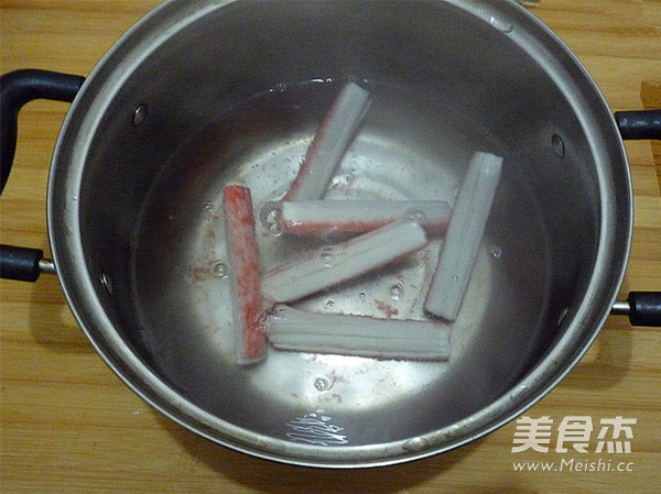 Enoki Mushroom and Crab Sticks recipe