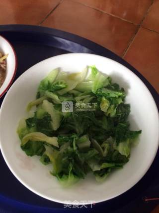 Healthy, Light and Delicious-mixed Lettuce in Oyster Sauce recipe