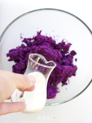 [purple Sweet Potato Ice Cream with Fruit Puree] Mix and Match Can Also be Delicious recipe