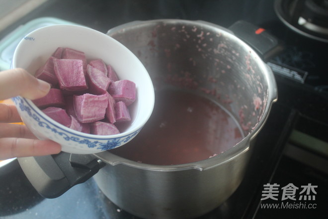 Red Bean and Purple Sweet Potato Soup recipe