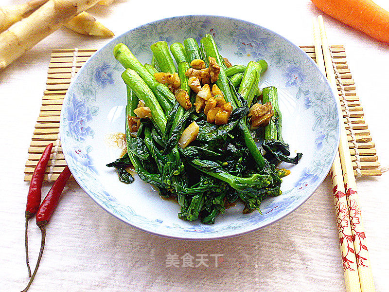 Stir-fried Choy Sum with Oyster Sauce recipe