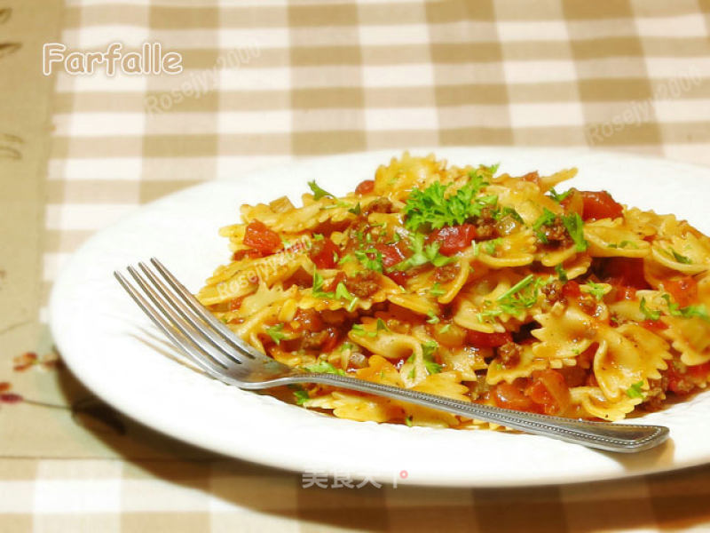 Italian Butterfly Powder Farfalle recipe