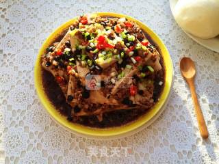 Steamed Tofu with Minced Pork in Tempeh recipe