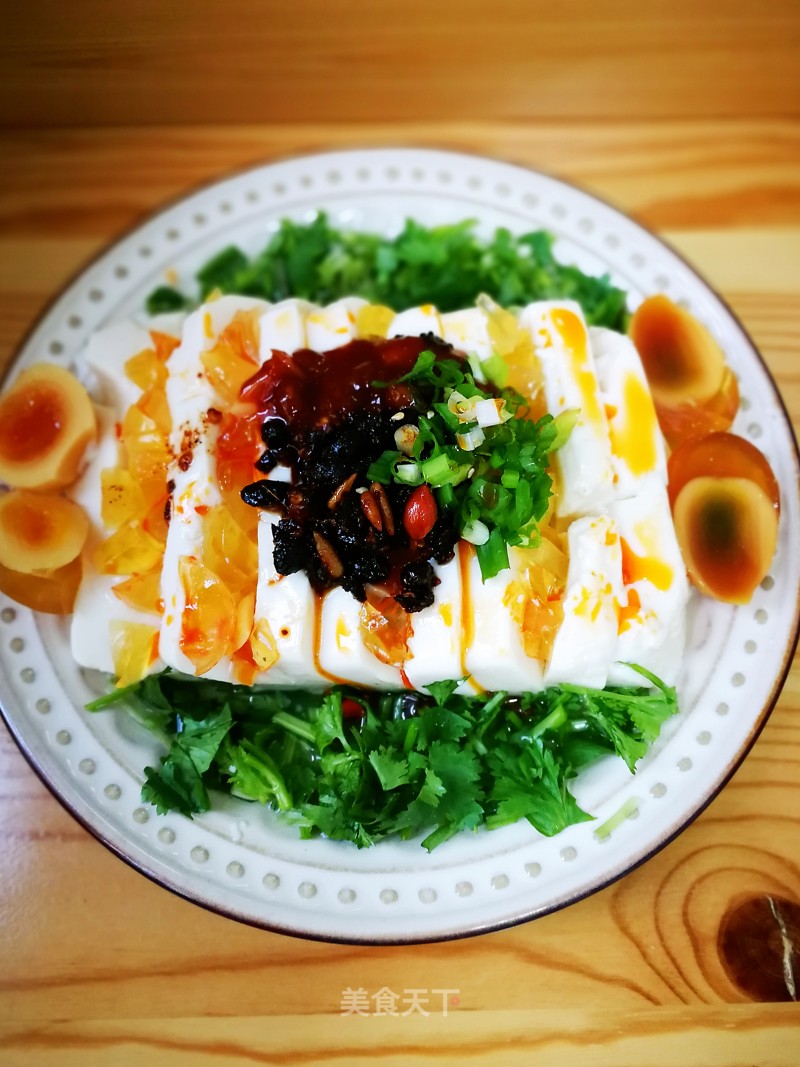 Tofu with Preserved Egg