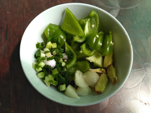 Stir-fried Green Peppers with Eggplant recipe