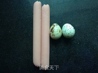 Electric Baking Pan One Ham Heart-shaped Poached Egg recipe