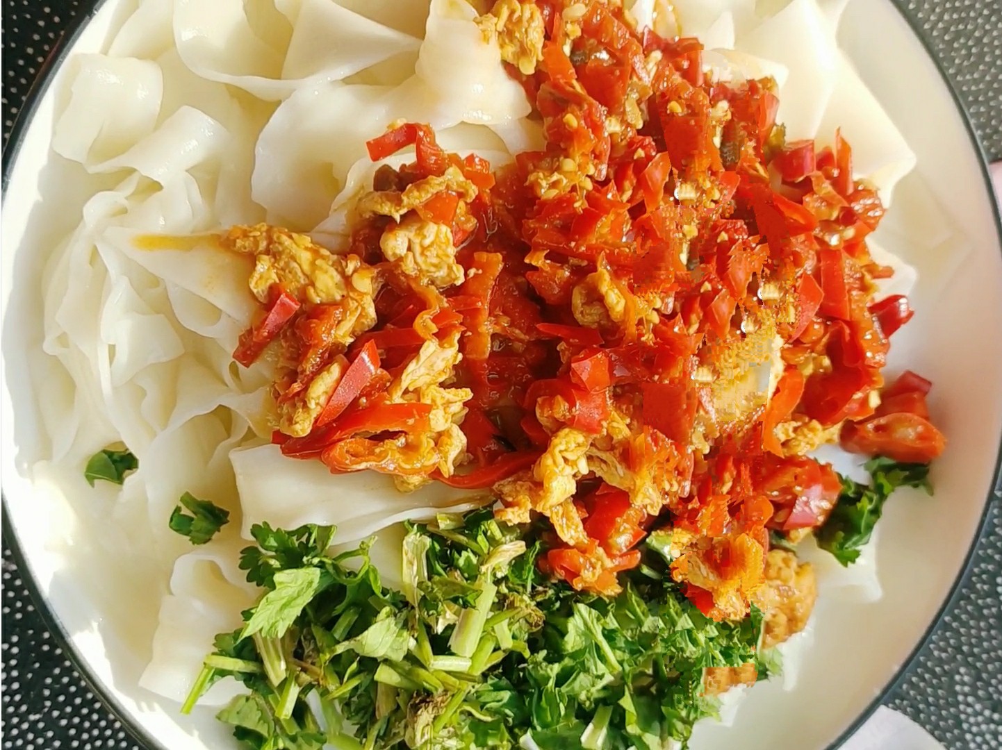 Noodles with Chili Egg Sauce recipe