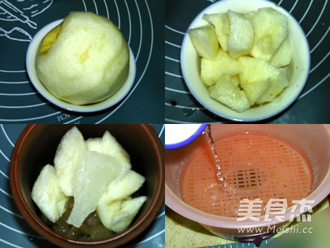 Longan and Rock Sugar Stewed Pear recipe