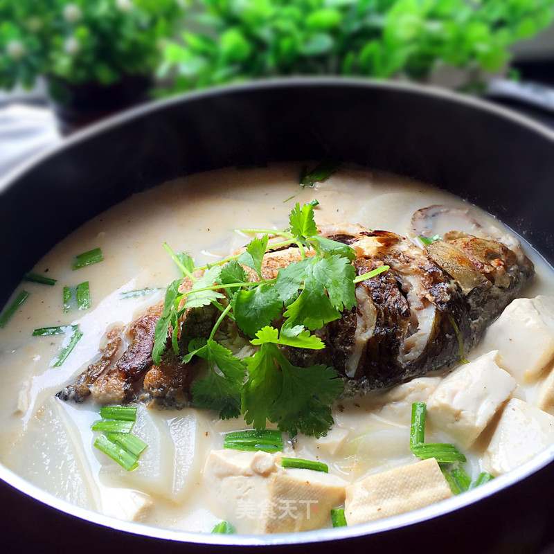 Carp, Radish and Tofu Soup recipe
