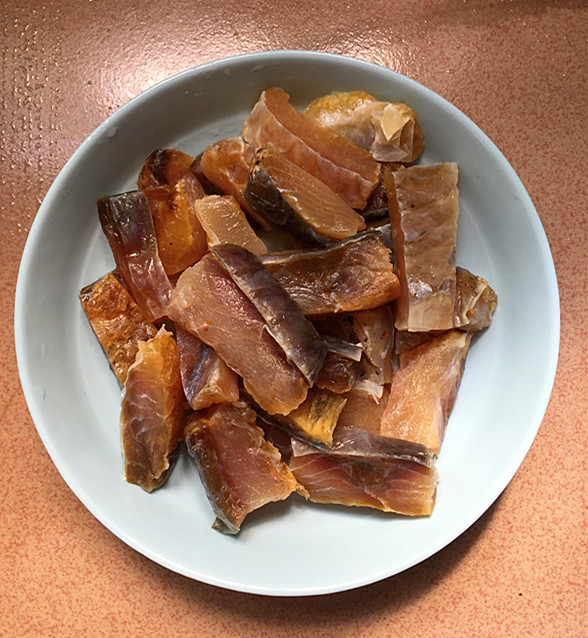 Steamed Cured Fish with Soybean Skin recipe