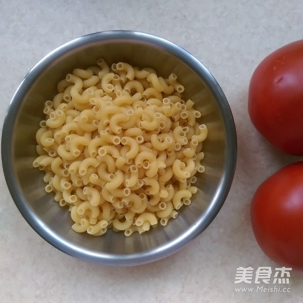 Macaroni with Cheese, Tomato and Meat Sauce recipe