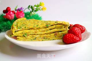 #春食野菜香# Wild Onion Minced Meat Cake recipe