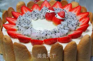 Low-fat Colorful Fruit Cake to Welcome Christmas recipe