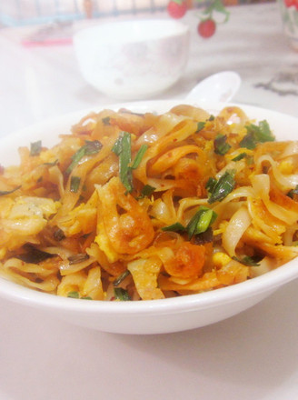 Curry Egg Fried Noodles recipe