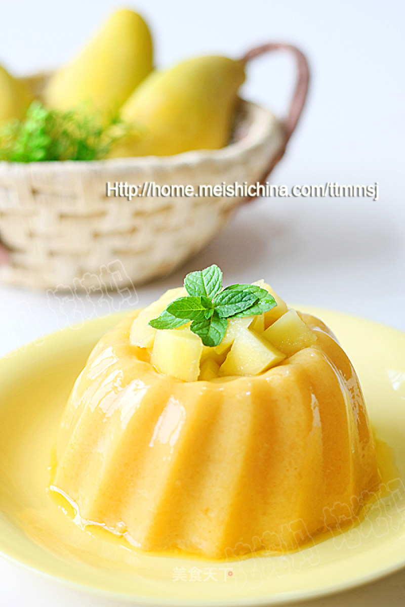 I Wish You A Sweet Children's Day Mango Pudding recipe