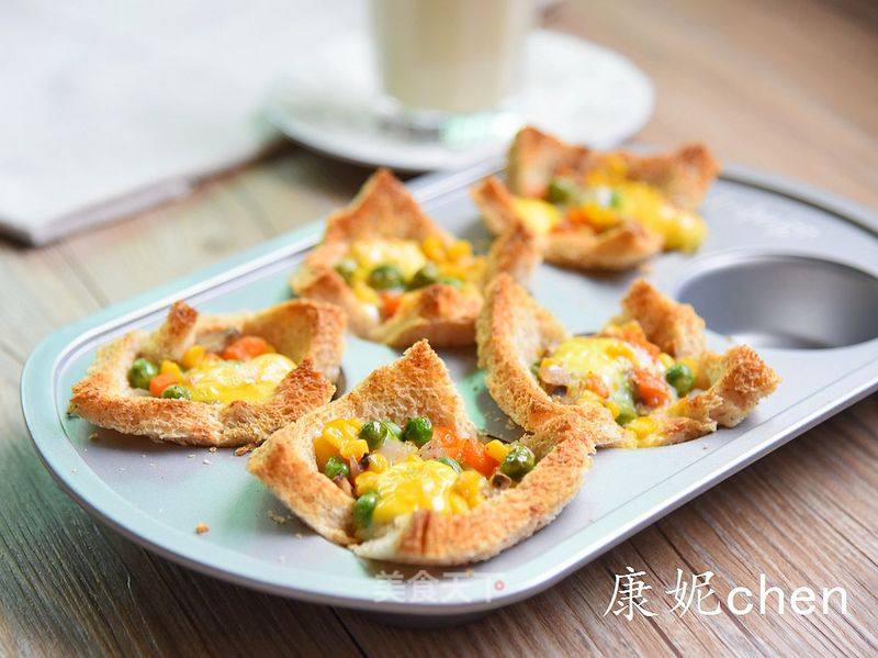 #aca烤明星大赛#colorful Bread Cup recipe