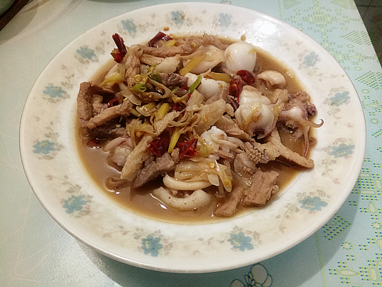 Squid Pork recipe