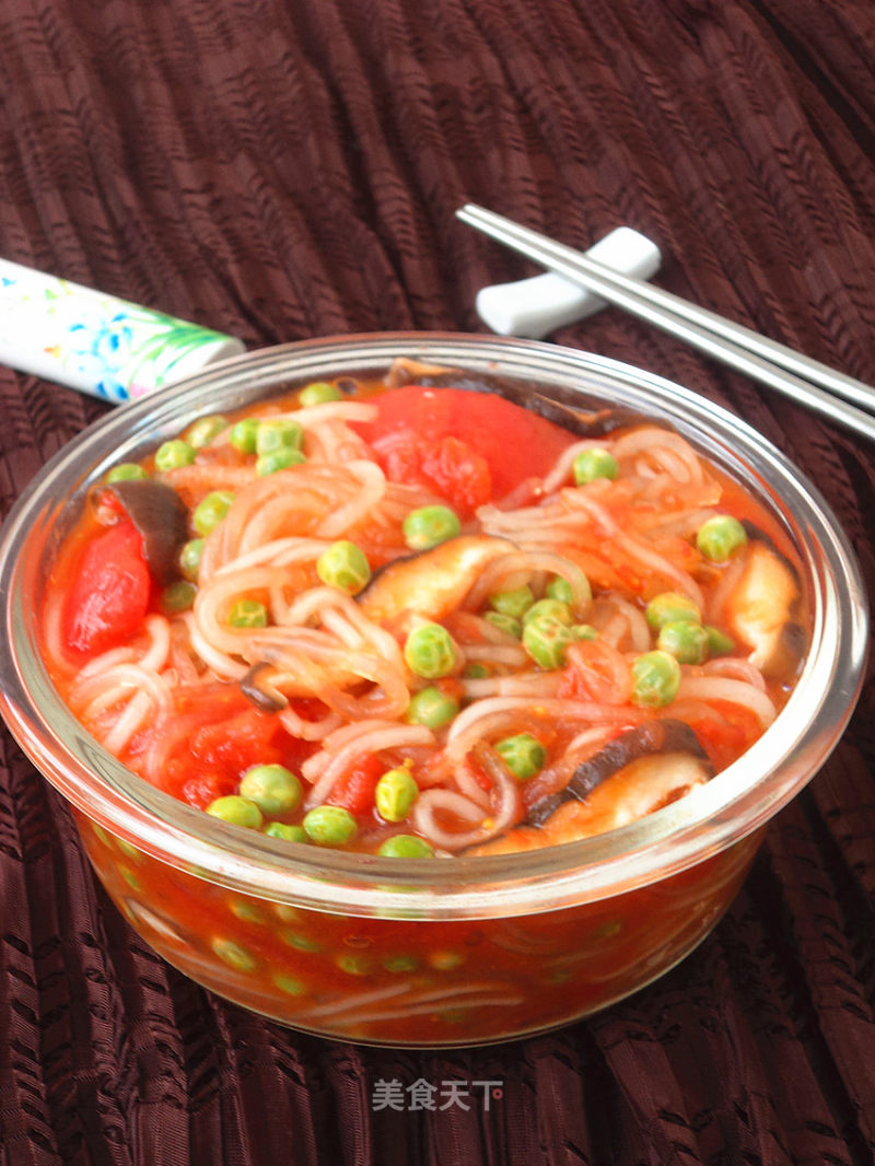 Tomato Stewed Sweet Potato Flour recipe