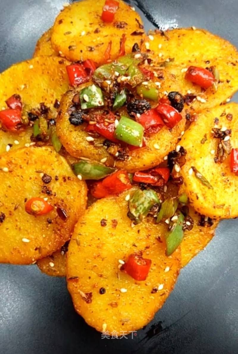 Spicy Potato Chips recipe