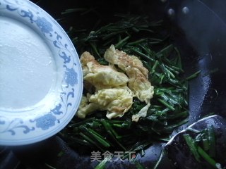 Scrambled Eggs with Leek recipe