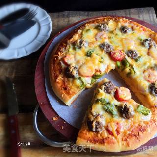 Beef Ball Pizza recipe