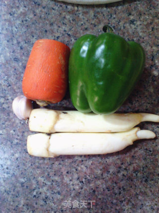 Three-color Stir-fry recipe