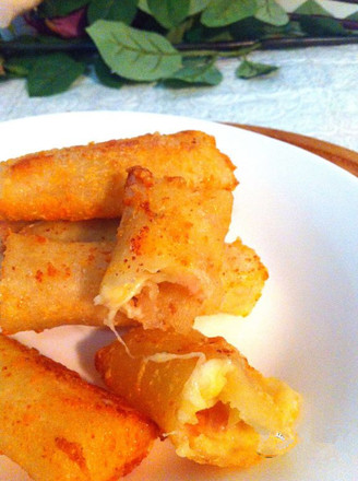 Cheese Mashed Potato Spring Rolls recipe