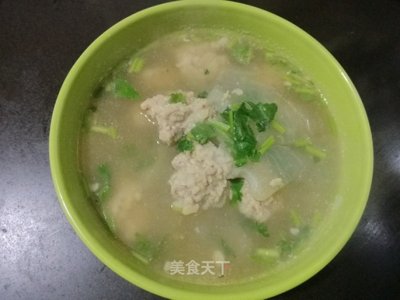 Winter Melon Boiled Meatballs recipe