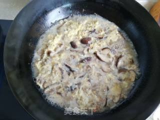 Minced Meat and Mushroom Custard recipe