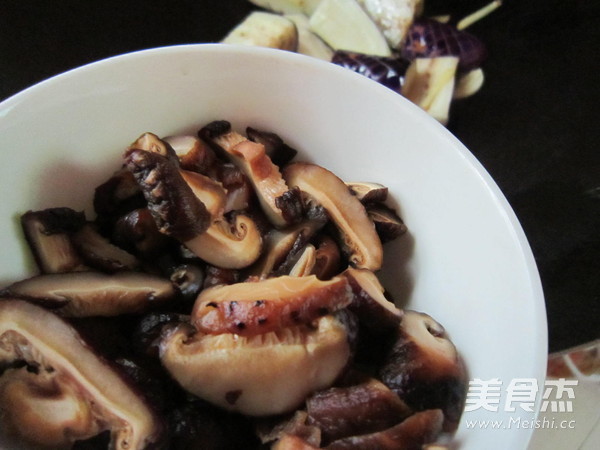 Fried Eggplant with Mushrooms recipe