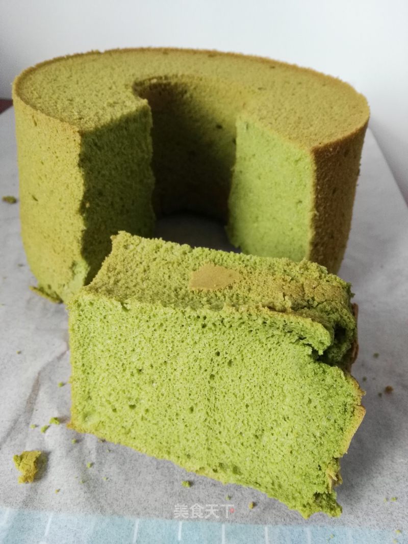 #aca Fourth Session Baking Contest# Making An Erotic Matcha Chiffon Cake recipe